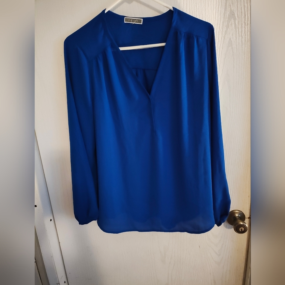 Elegant Blue Women's Blouse